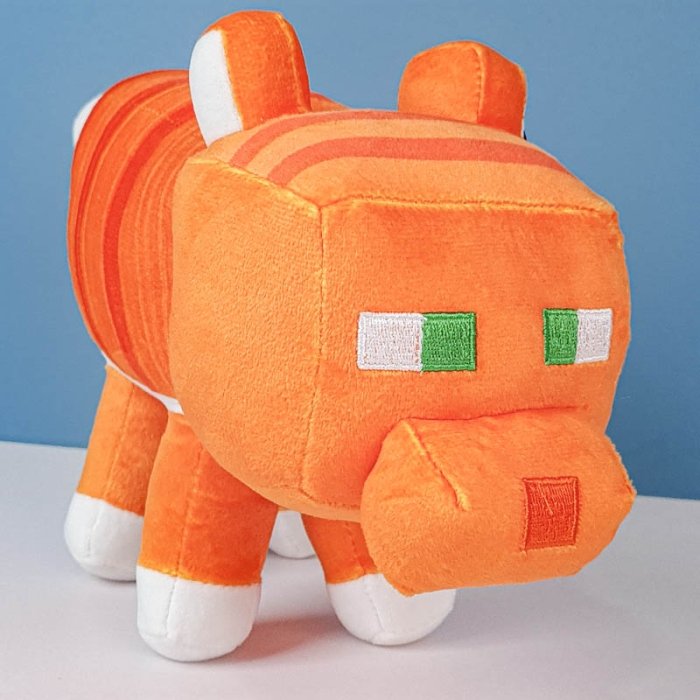 عروسک گربه ماینکرافت سایز متوسط Minecraft Cat کد AF100367