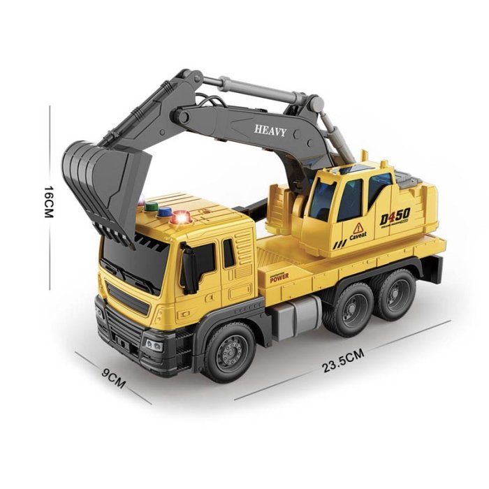 اسباب بازی ماشین  راهسازی موزیکال مدل بیل مکانیکی  کد  JS103