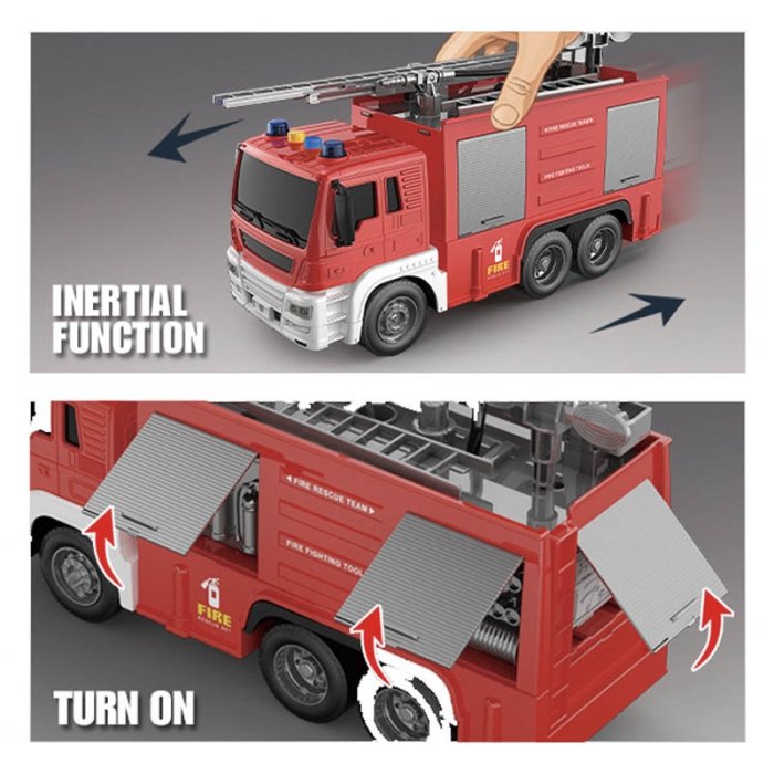 اسباب بازی ماشین آتش نشانی موزیکال کد JS110
