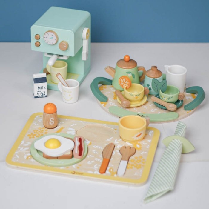 ست چای خوری چوبی کلاسیک ورلد Vintage Afternoon Tea Set classic world کد 50576