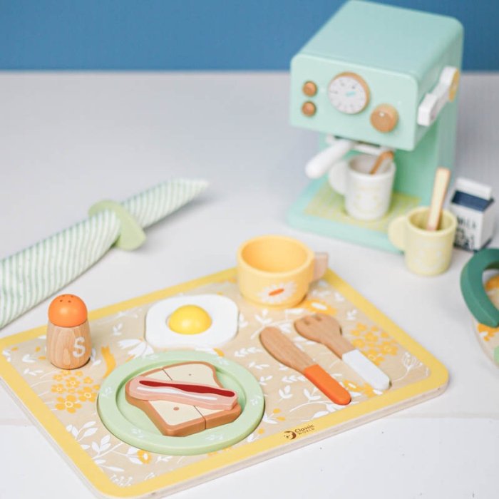 ست صبحانه خوری چوبی کلاسیک ورلد Vintage Breakfast Tray classic world کد 50575