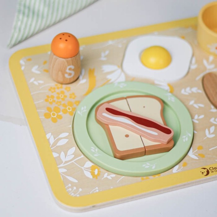 ست صبحانه خوری چوبی کلاسیک ورلد Vintage Breakfast Tray classic world کد 50575