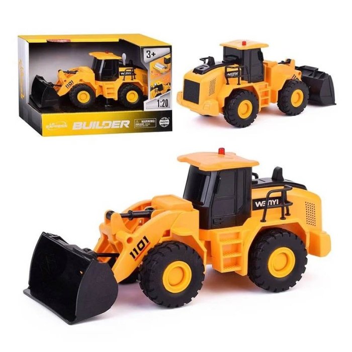 اسباب بازی ماشین راهسازی موزیکال مدل بولدوزر کد WY1101A