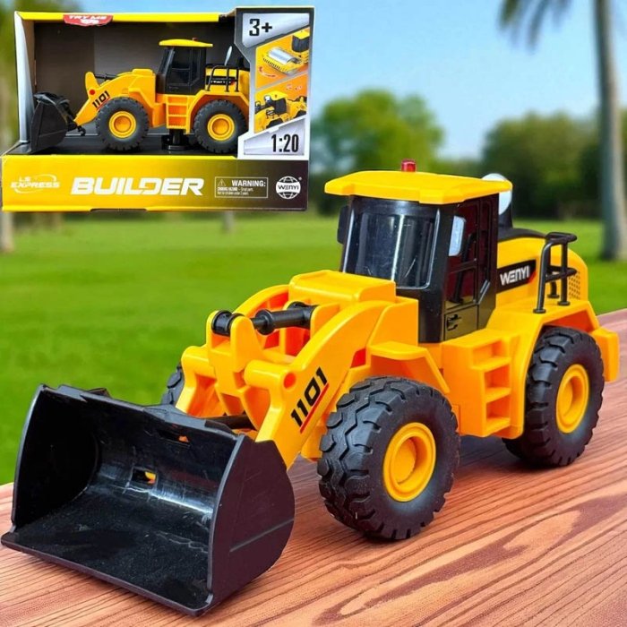 اسباب بازی ماشین راهسازی موزیکال مدل بولدوزر کد WY1101A