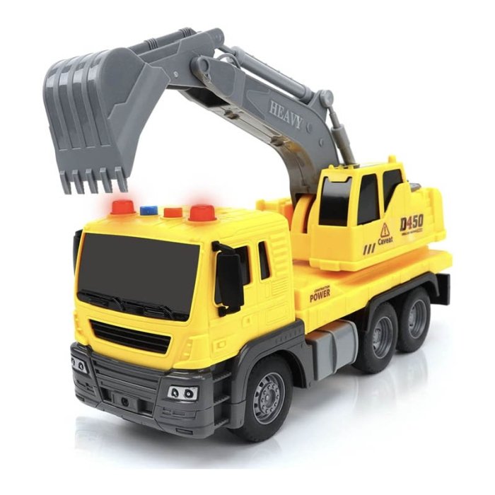 اسباب بازی ماشین  راهسازی موزیکال مدل بیل مکانیکی  کد  JS103