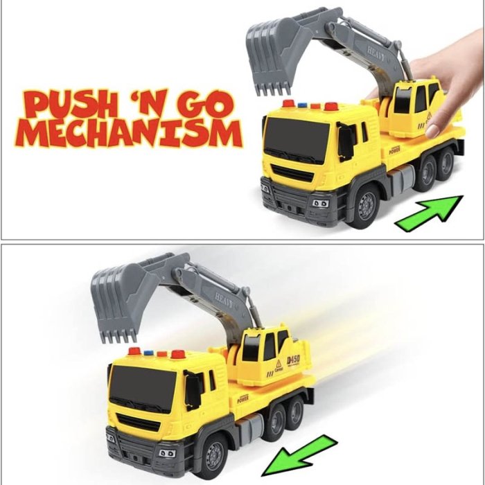 اسباب بازی ماشین  راهسازی موزیکال مدل بیل مکانیکی  کد  JS103