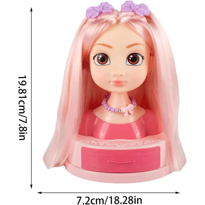 نیم تنه آرایش مو و صورت دخترانه مو صاف کد SR002