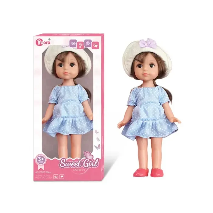 عروسک دخترانه sweet girl پیراهن آبی کد WZB99015
