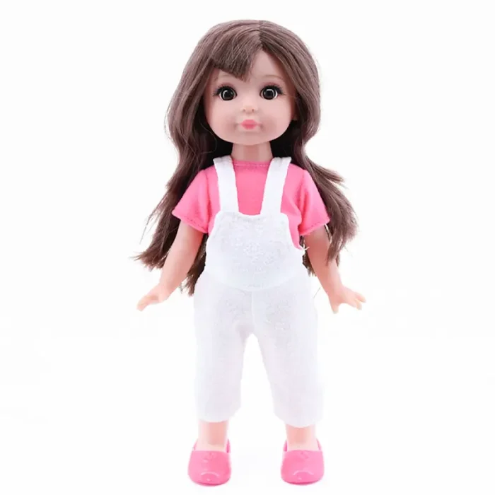 عروسک دخترانه sweet girl لباس سفید کد WZB99013