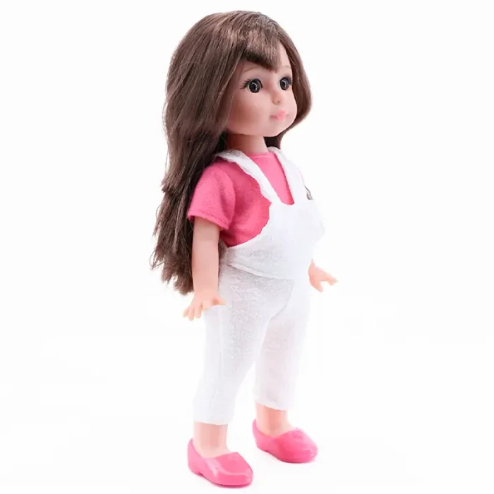 عروسک دخترانه sweet girl لباس سفید کد WZB99013