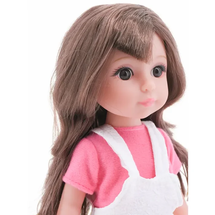 عروسک دخترانه sweet girl لباس سفید کد WZB99013