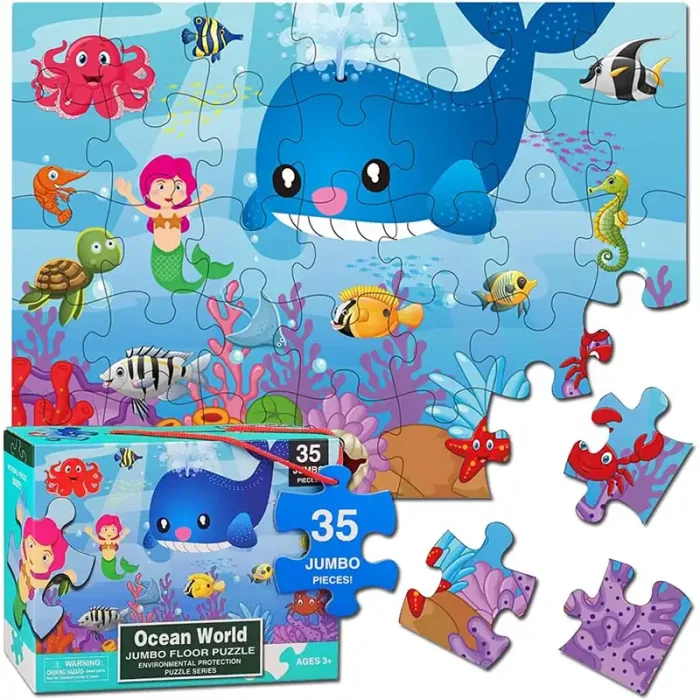 پازل کودک 35 تکه مدل دنیای زیر آب کد 88125