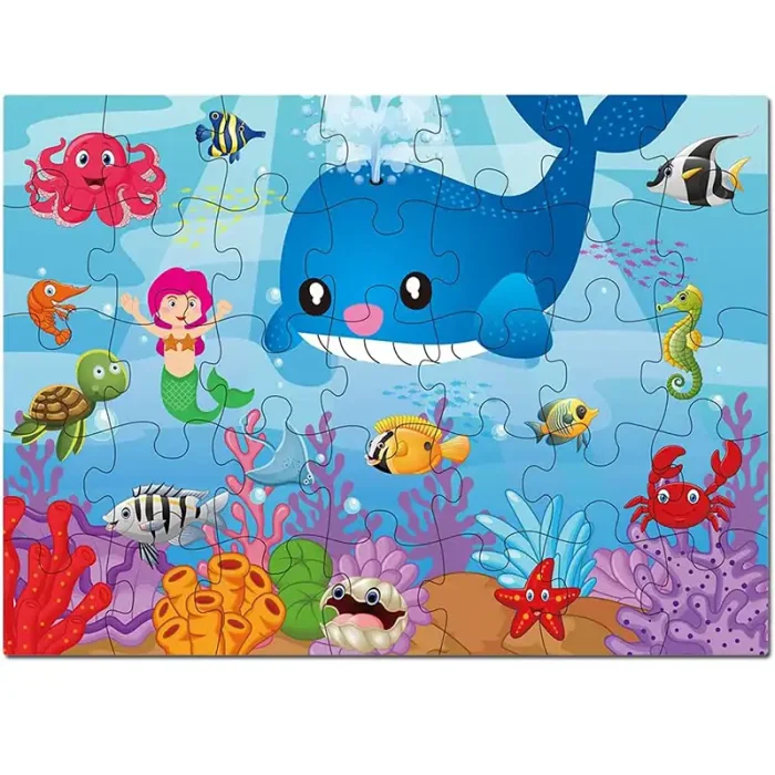 پازل کودک 35 تکه مدل دنیای زیر آب کد 88125