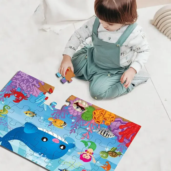 پازل کودک 35 تکه مدل دنیای زیر آب کد 88125