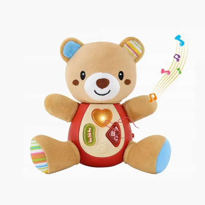 عروسک پولیشی موزیکال طرح خرس کد CH60428