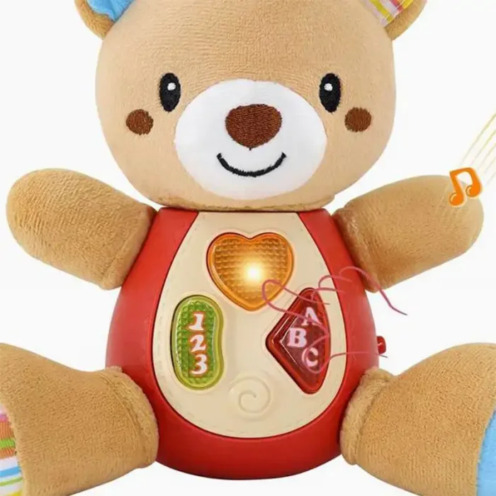 عروسک پولیشی موزیکال طرح خرس کد CH60428