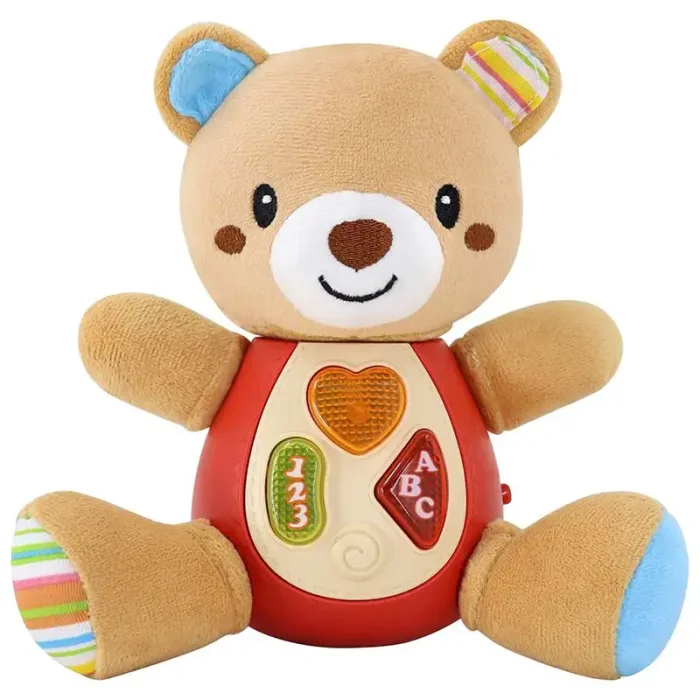 عروسک پولیشی موزیکال طرح خرس کد CH60428