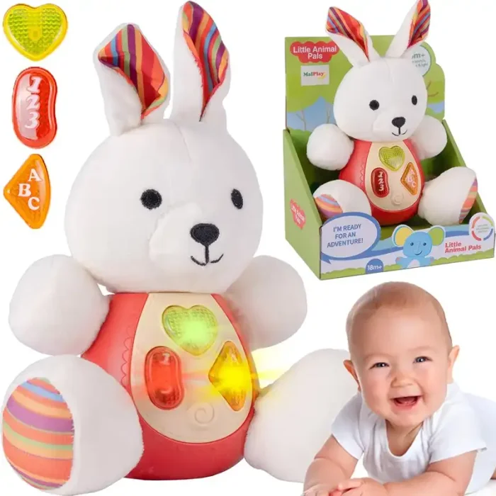 عروسک پولیشی موزیکال طرح خرگوش کد CH60424