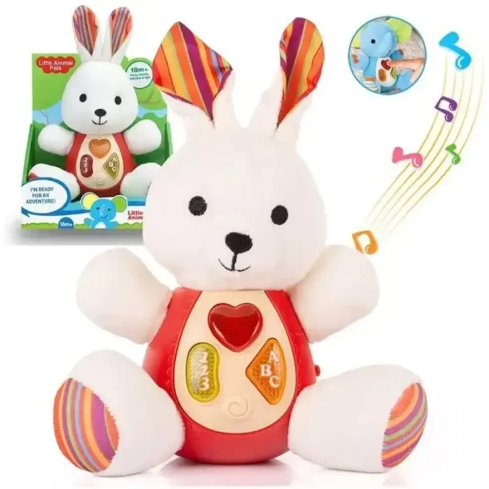عروسک پولیشی موزیکال طرح خرگوش کد CH60424