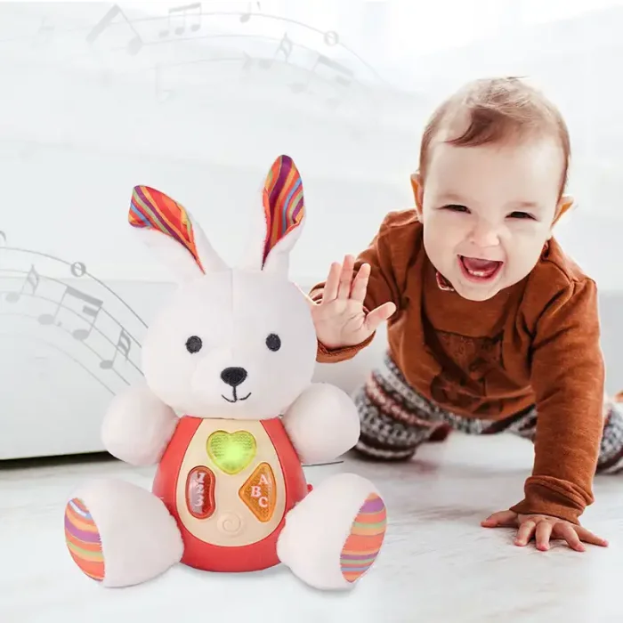عروسک پولیشی موزیکال طرح خرگوش کد CH60424