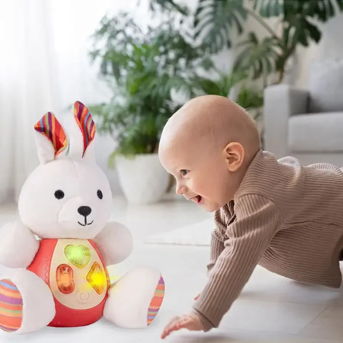 عروسک پولیشی موزیکال طرح خرگوش کد CH60424