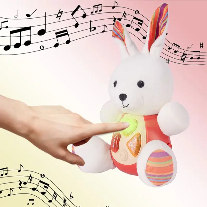 عروسک پولیشی موزیکال طرح خرگوش کد CH60424