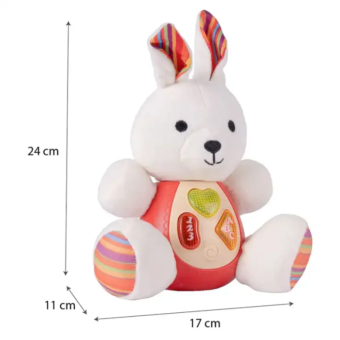 عروسک پولیشی موزیکال طرح خرگوش کد CH60424