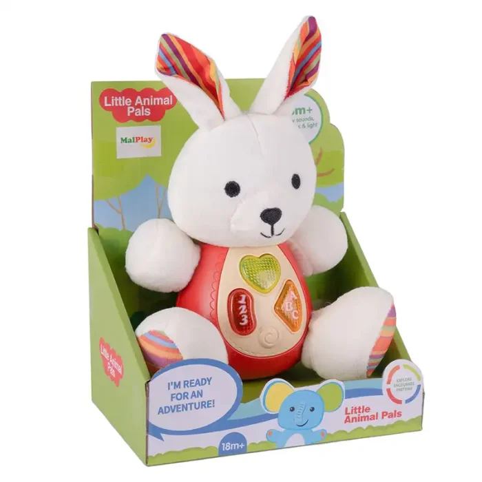 عروسک پولیشی موزیکال طرح خرگوش کد CH60424