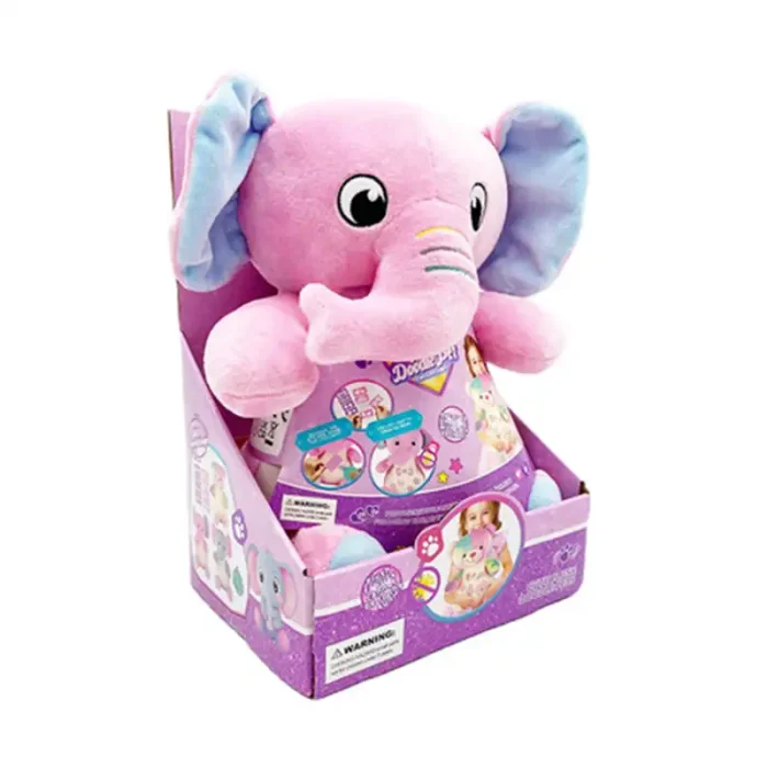 عروسک پولیشی LED دار طرح فیل کد DR5202