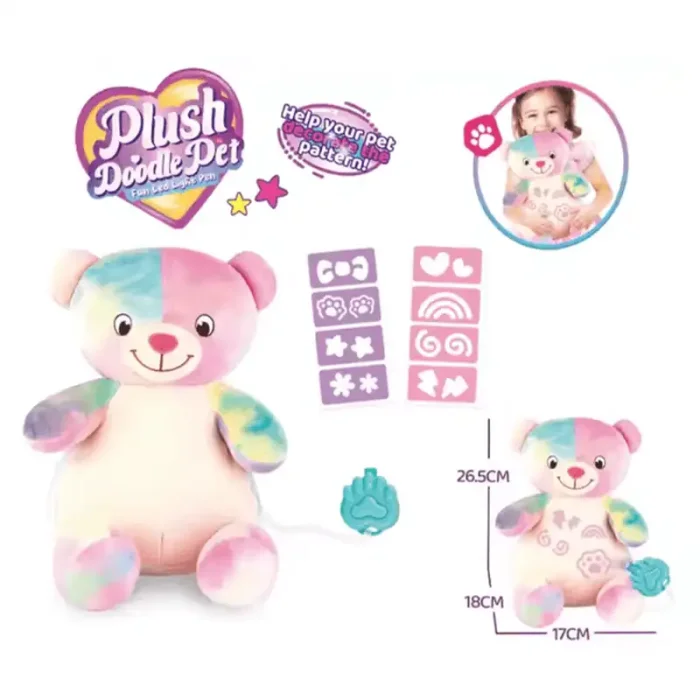 عروسک پولیشی LED دار طرح خرس کد DR5201