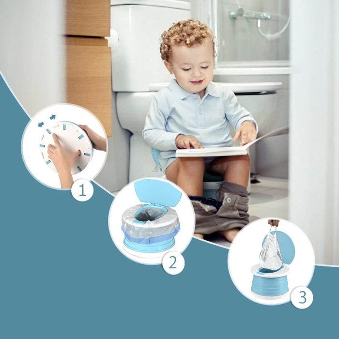 لگن آموزشی کودک (توالت فرنگی کودک) تاشو کد TB02325100001