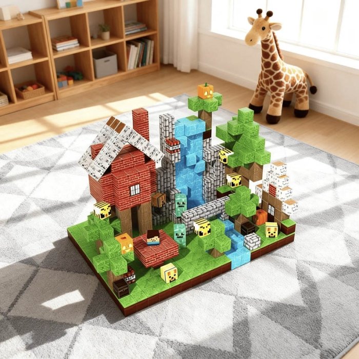 بلوک مغناطیسی ماینکرافت 100 تکه کد 7162534