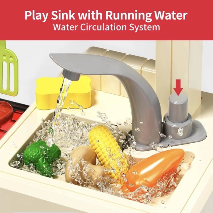 آشپزخانه کودک 68 تکه رنگ قرمز کد 948A