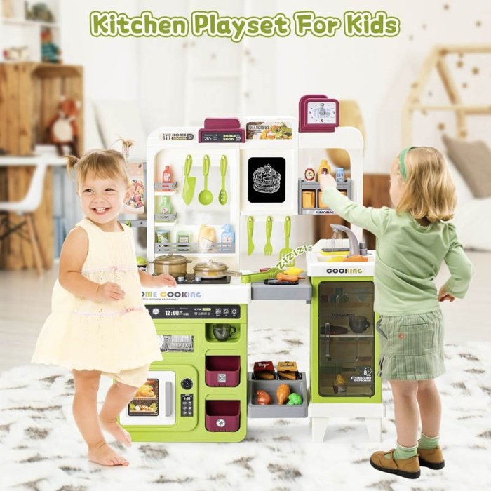 آشپزخانه کودک بزرگ 75 تکه رنگ سبز کد 948A