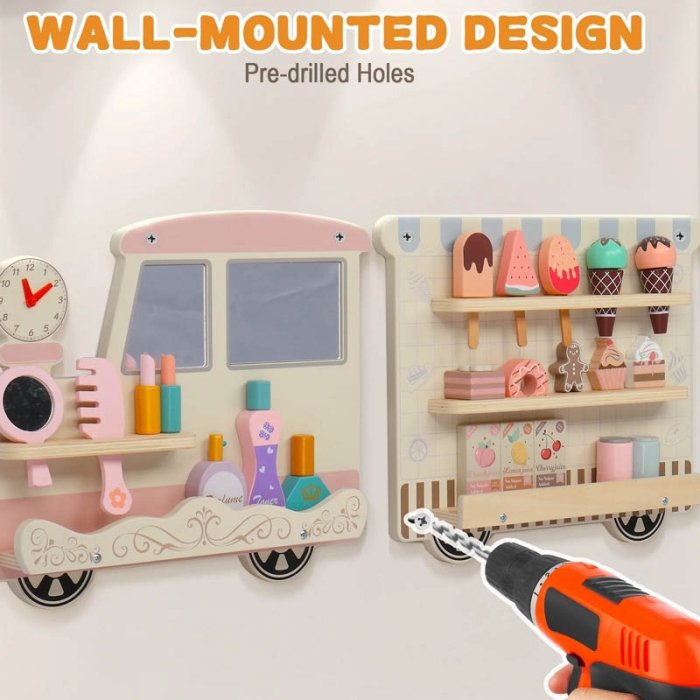 اسباب بازی چوبی ایستگاه مشاغل مدل قطار کد TB3225090168