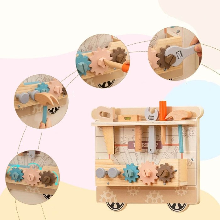 اسباب بازی چوبی ایستگاه مشاغل مدل قطار کد TB3225090168