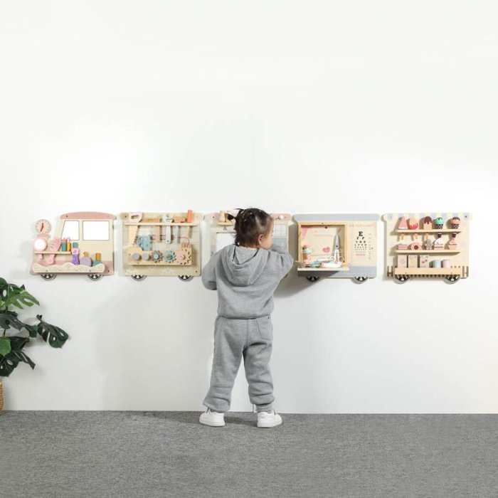 اسباب بازی چوبی ایستگاه مشاغل مدل قطار کد TB3225090168