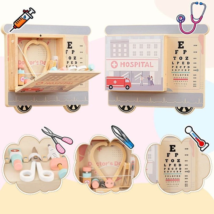 اسباب بازی چوبی ایستگاه مشاغل مدل قطار کد TB3225090168