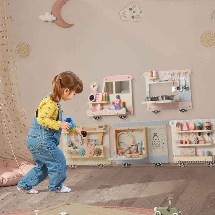 اسباب بازی چوبی ایستگاه مشاغل مدل قطار کد TB3225090168