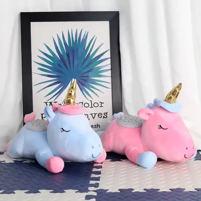 چراغ خواب کودک پولیشی موزیکال طرح یونیکورن کد 450KK