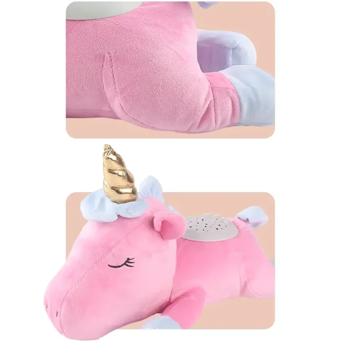 چراغ خواب کودک پولیشی موزیکال طرح یونیکورن کد 450KK