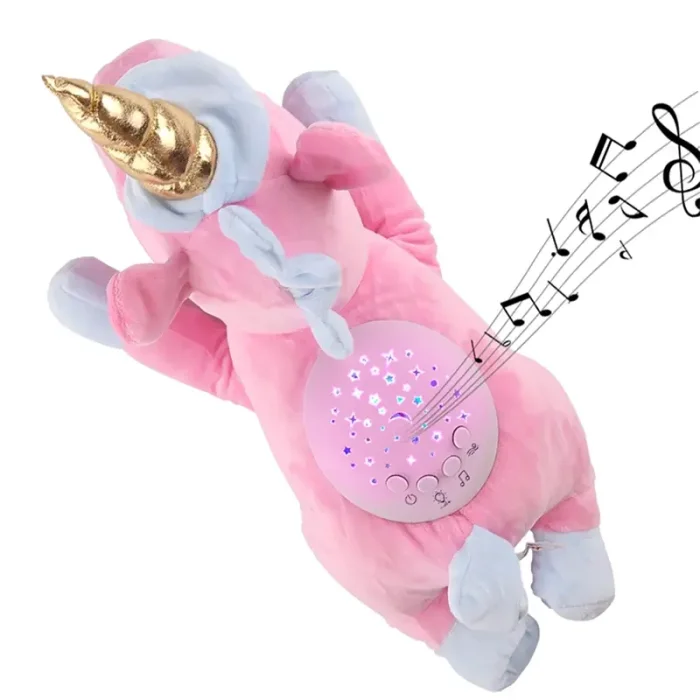 چراغ خواب کودک پولیشی موزیکال طرح یونیکورن کد 450KK