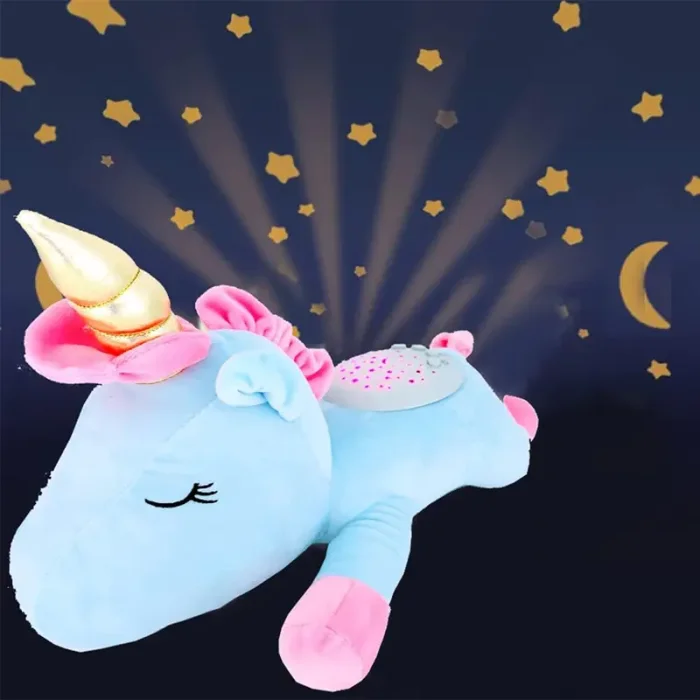 چراغ خواب کودک پولیشی موزیکال طرح یونیکورن کد 450KK