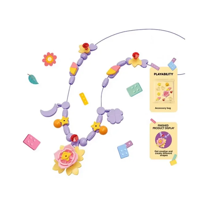 ست ساخت گردنبند کودک لگویی کد 5107