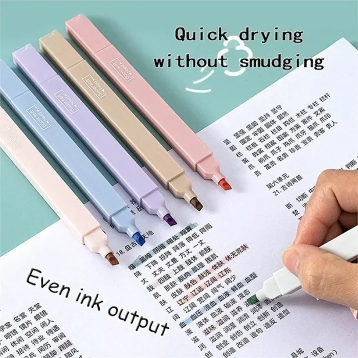 هایلایتر 6 عددی پاستلی نود دو طرفه کد WD0566B