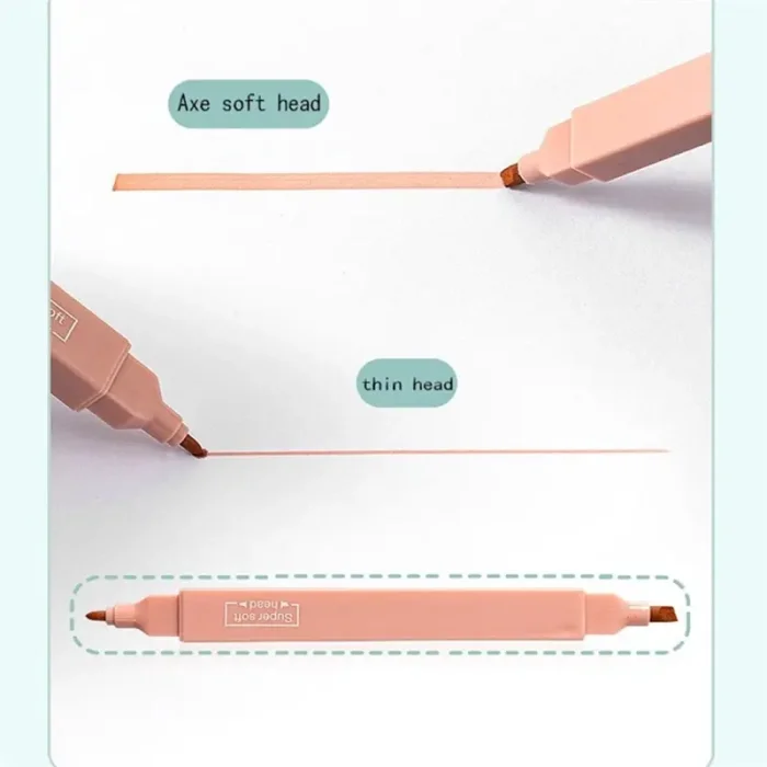 هایلایتر 6 عددی پاستلی نود دو طرفه کد WD0566B