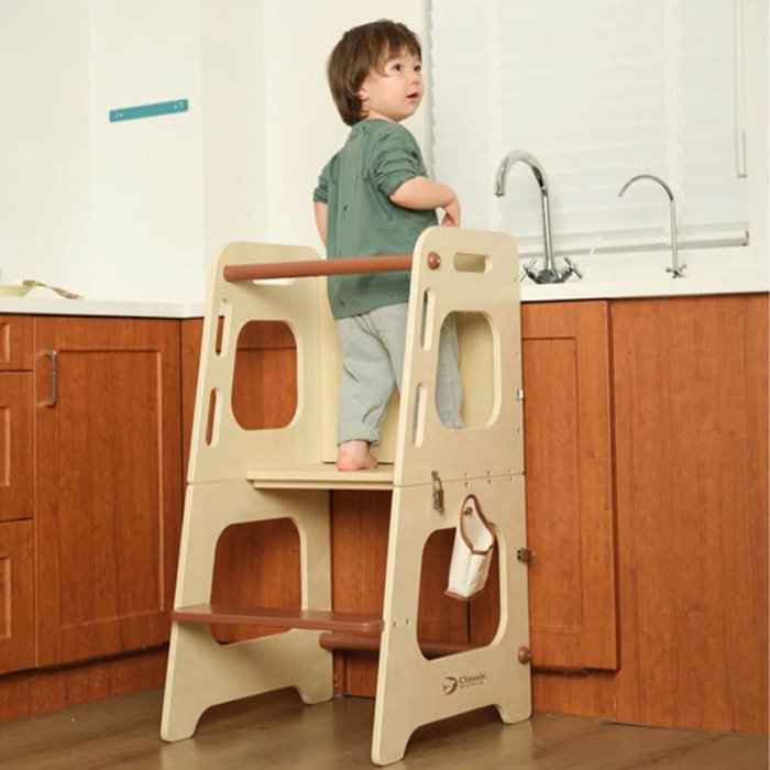چهارپایه و برجک یادگیری کلاسیک ورلد classic world Convertible Helper Tower table کد 60522