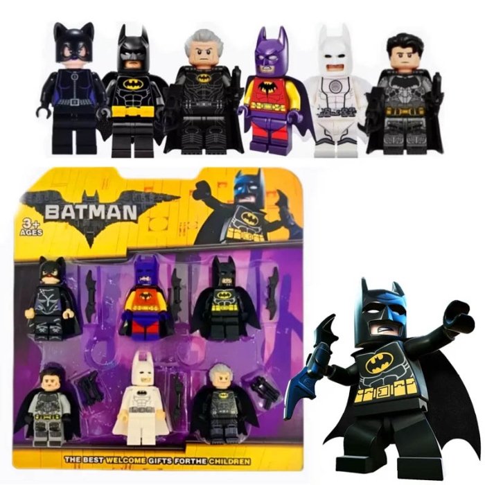 مینی فیگور لگو 6 عددی طرح بتمن کد 22648
