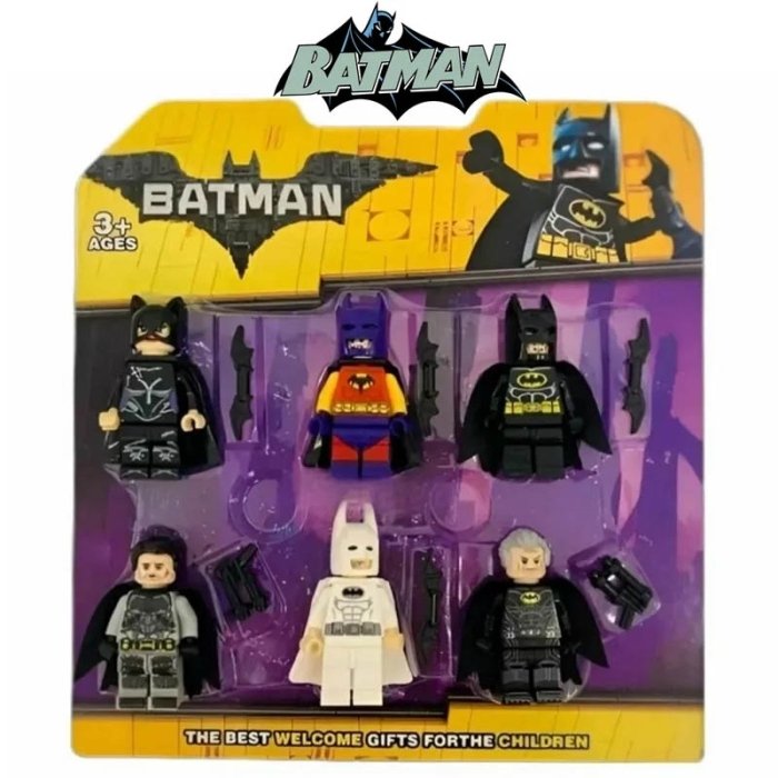 مینی فیگور لگو 6 عددی طرح بتمن کد 22648