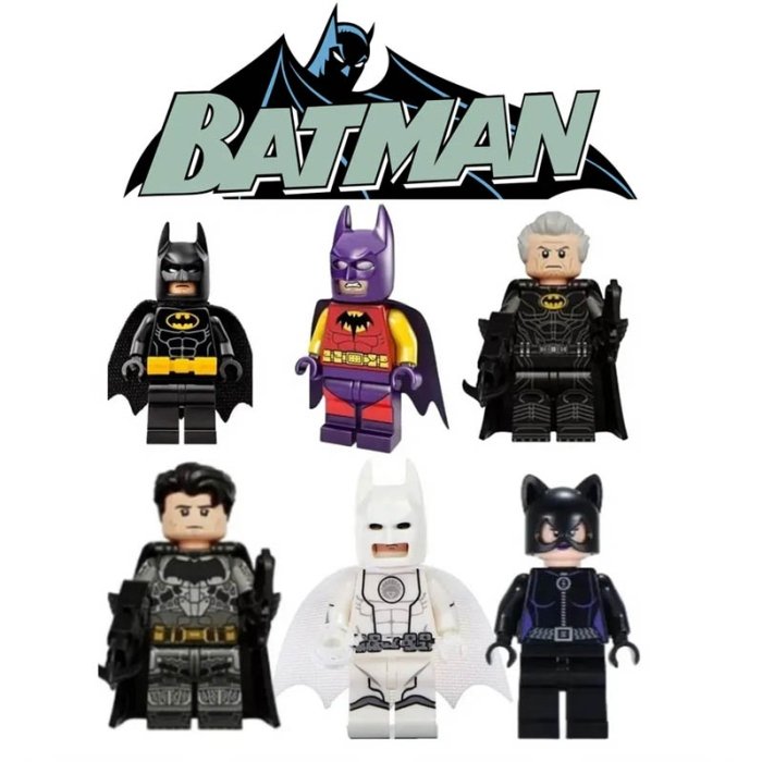 مینی فیگور لگو 6 عددی طرح بتمن کد 22648